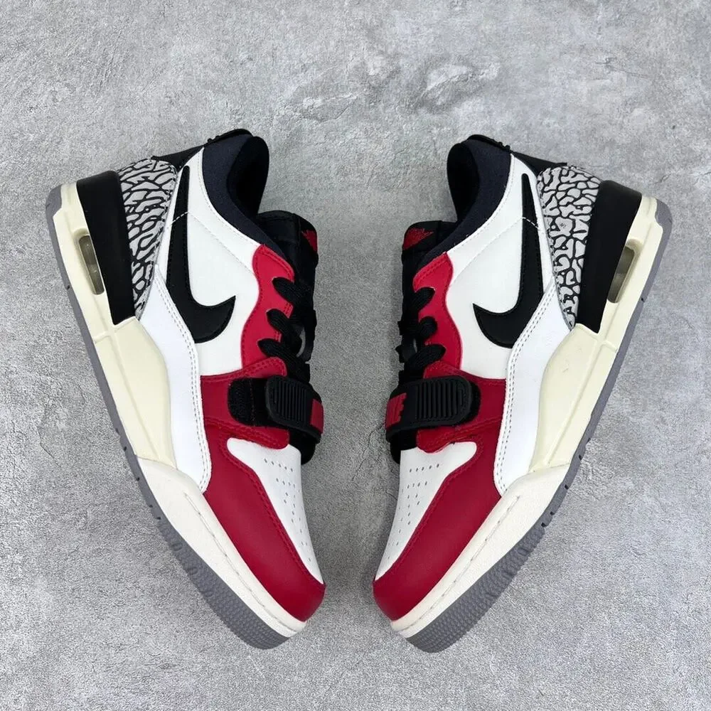 Nike Air Jordan Legacy 312 Low Chicago Mens Size 13 White Red Black CD7069 106 - Picture 3 of 16